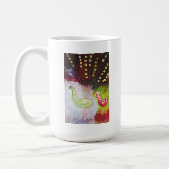 Caneca De Café Peacock Chicken Mug (Esquerda)