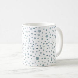Caneca De Café Peacock Confetti Watercolor Dots Classic Mug