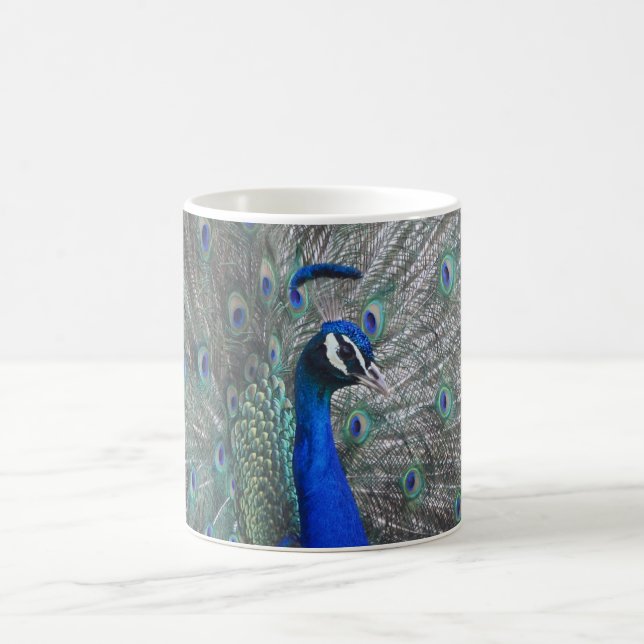 CANECA DE CAFÉ PEACOCK PHOTO COFFEE MUG (Centro)