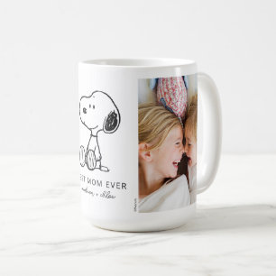 Caneca De Café PEANUTS   Snoopy - Melhor Foto Da Mãe Nunca