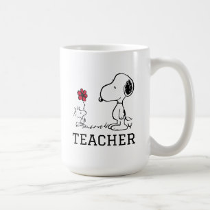 Caneca De Café PEANUTS   Snoopy & Woodstock Teacher