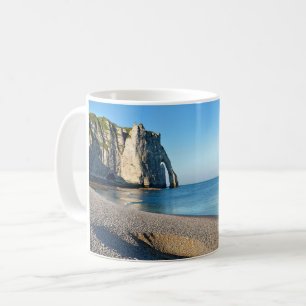 Caneca De Café Pebble Beach e o penhasco de Etretat na França Pos