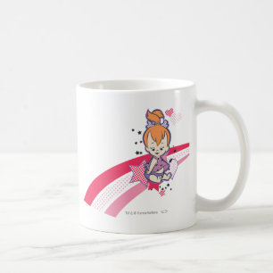 Caneca De Café PEBBLES™ no arco-íris rosa