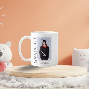 Caneca De Café Peça de Graduação de Mais velho Elegante Moderno d