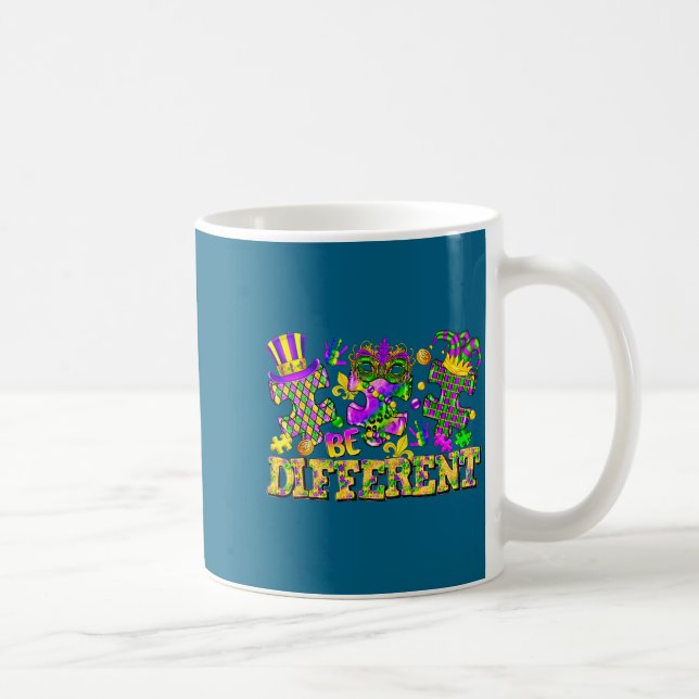 Caneca De Café Peça de quebra-cabeça diferente mardi gras nova or (Direita)