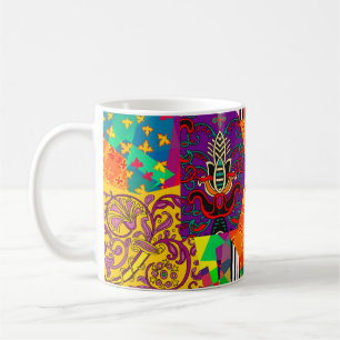 Caneca De Café Peça festiva em índio, turco, italiano, por
