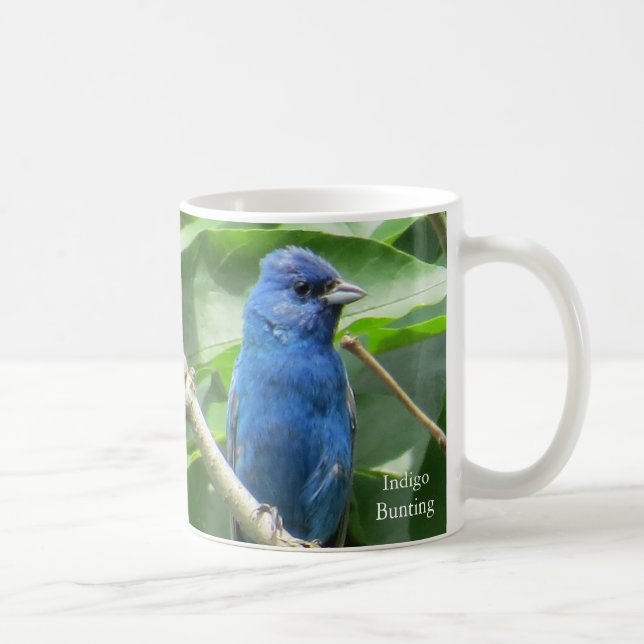 Caneca De Café Peças de café Indigo Mug por BirdingCollectibles (Direita)