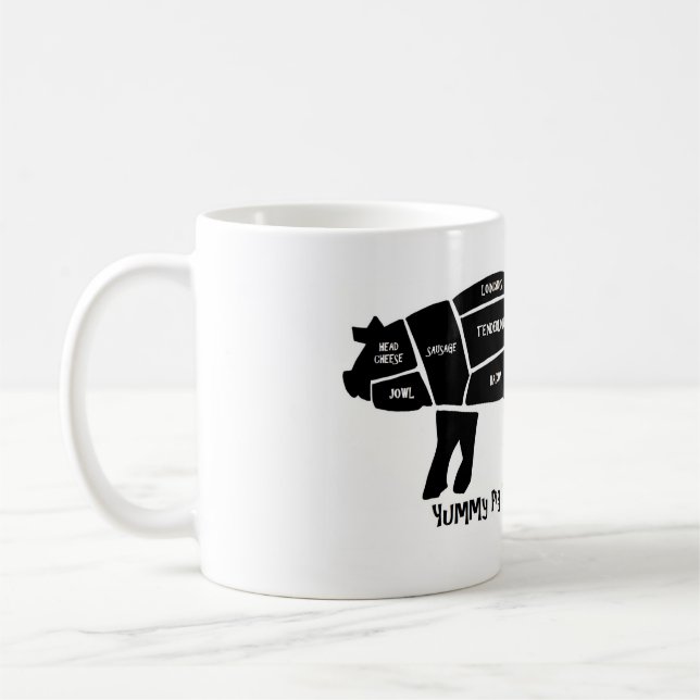 Caneca De Café Peças saborosos do porco (Esquerda)