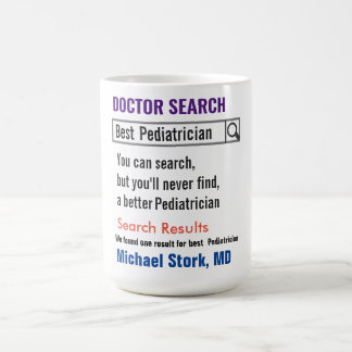 Caneca De Café Pediatrician Funny Search Gift Mug