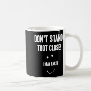 Caneca De Café Pedo engraçado não fique perto posso peidar