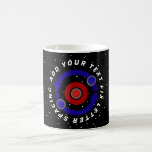 Caneca De Café Pedra de Curling rolando como a órbita da Terra
