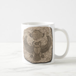 Caneca De Café Pedra de Scarab Sagrada no Egito Antigo