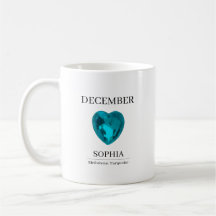 Pedra do Nascimento de Dezembro Nome Turquesa