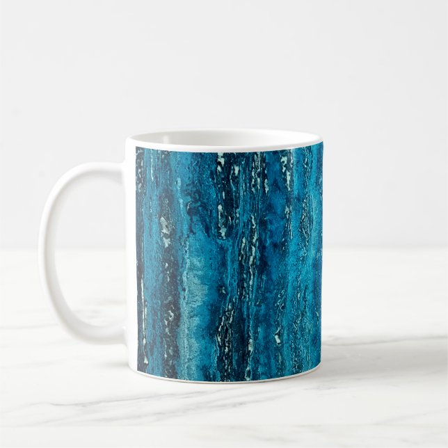 Caneca De Café Pedra-mármore azul (Esquerda)