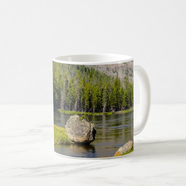 Caneca De Café Pedra No Madison River Coffee Mug (Frente Esquerda)