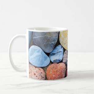 Caneca De Café Pedras amarelas e cinzas castanhas
