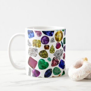 Caneca De Café Pedras Coloridas em Formas Impressionantes