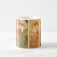 Pedras e Flores preciosos, Alphonse Mucha 1900