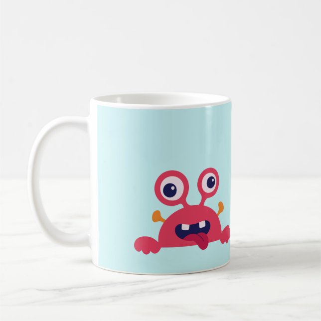Caneca De Café Peek-a-Boo - Cute Crab (Esquerda)