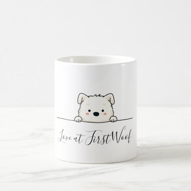 Caneca De Café Peekaboo Puppy (Centro)
