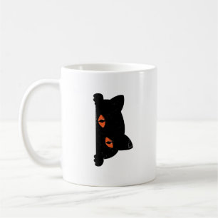 Caneca De Café Peeking de Gato Negro