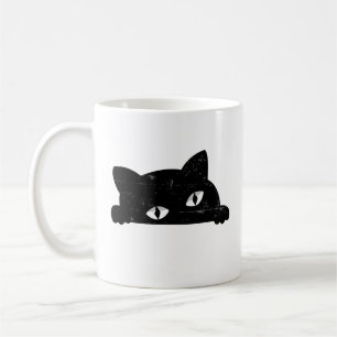 Caneca De Café Peeking de Gato Negro