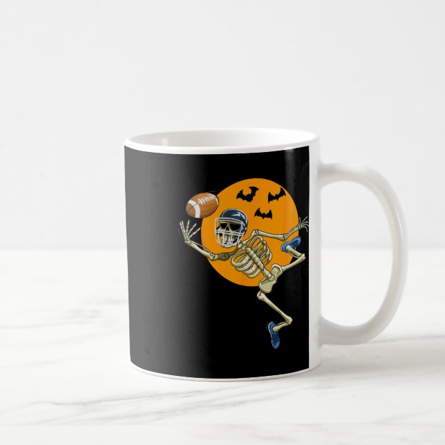 Caneca De Café Pegada Americana Skeleton Halloween Men Pegada (Direita)