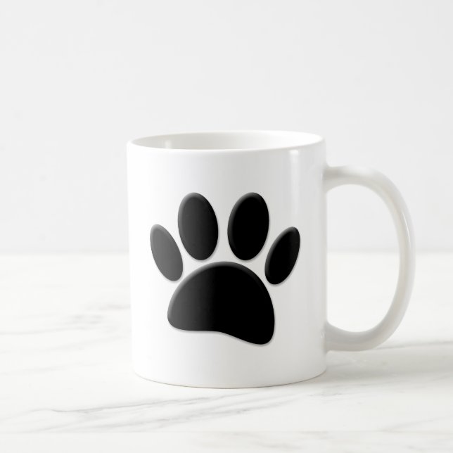 Caneca De Café Pegada de cachorro (Direita)