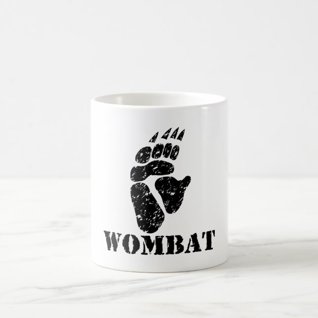 Caneca De Café Pegada de Wombat (Centro)