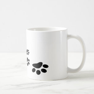 Caneca De Café Pegadas de cachorro