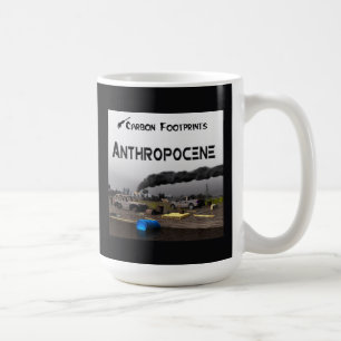 Caneca De Café Pegadas de carbono - Antropoceno