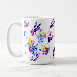 Caneca De Café pegadas do pinguim