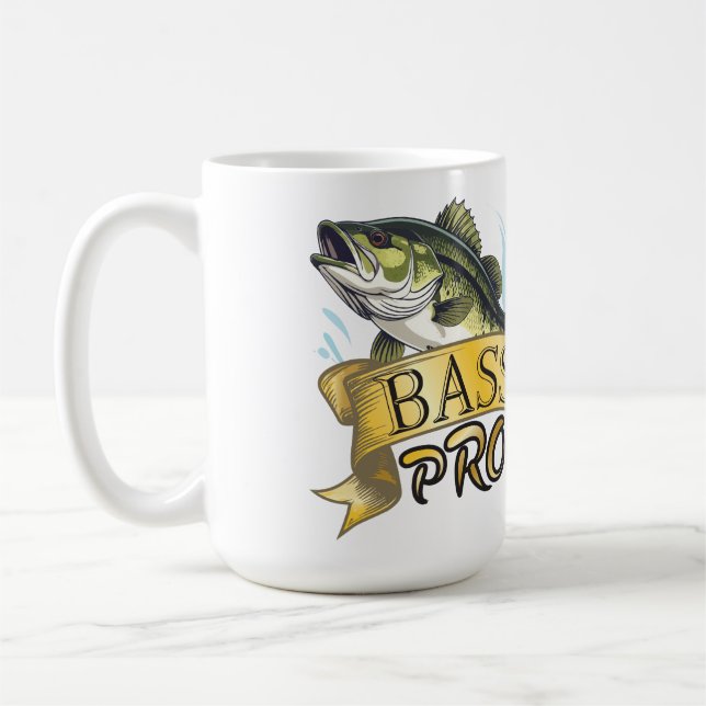 Caneca De Café Pegando aquele troféu "Bass Pro" personalizado (Esquerda)