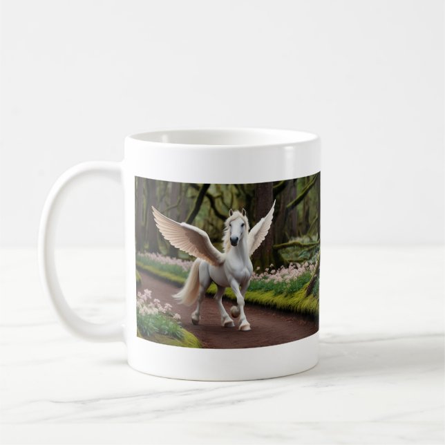 Caneca De Café Pegasus Filly em Forest Walk (Esquerda)