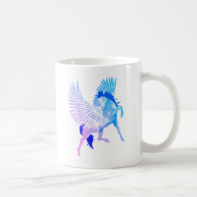 Caneca De Café Pegasus Mitologia Grega Cavalo Alado (Direita)