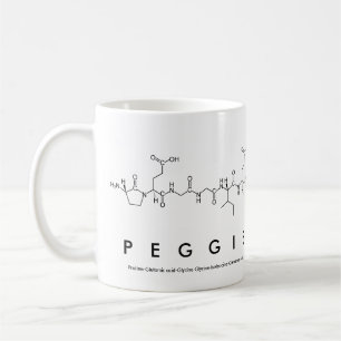 Caneca De Café Peggie peptide nome mug