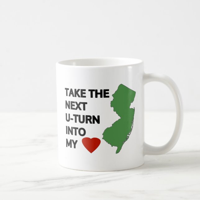 Caneca De Café Pegue a próxima virada para o meu coração (Direita)