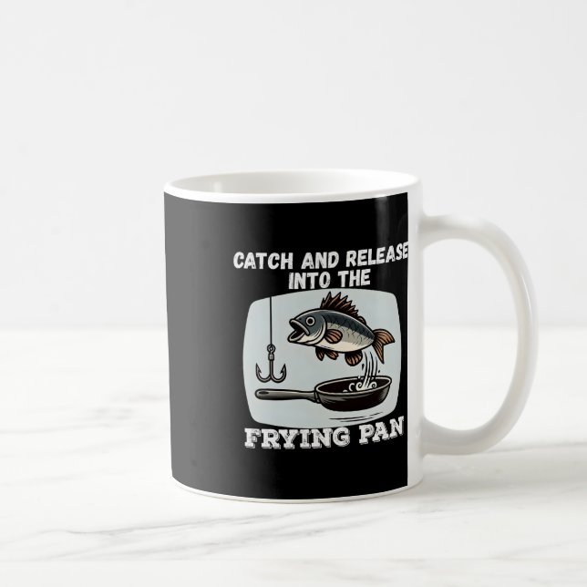 Caneca De Café Pegue E Solte Na Piada Da Panela De Fritura Pesca (Direita)