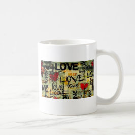 Caneca De Café Pegue Um Pequeno Grafite De Amor