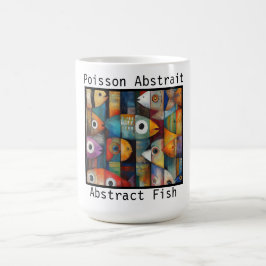 Caneca De Café Peixe Abstrato