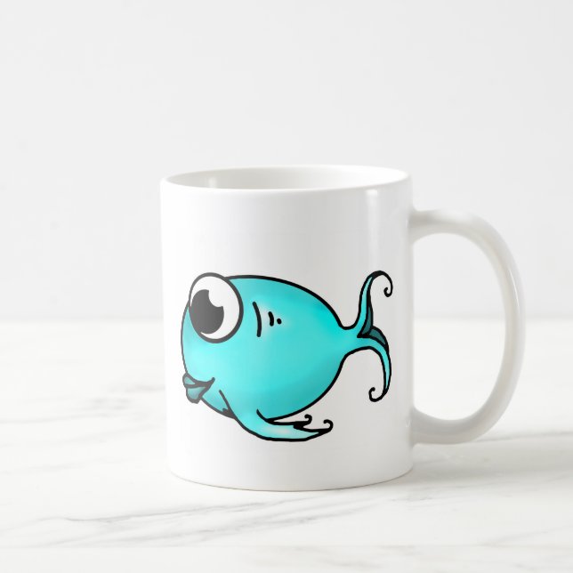 Caneca De Café Peixe azul (Direita)