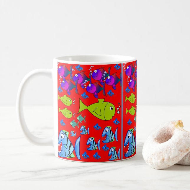 Caneca De Café peixe-caneca (Com Donut)