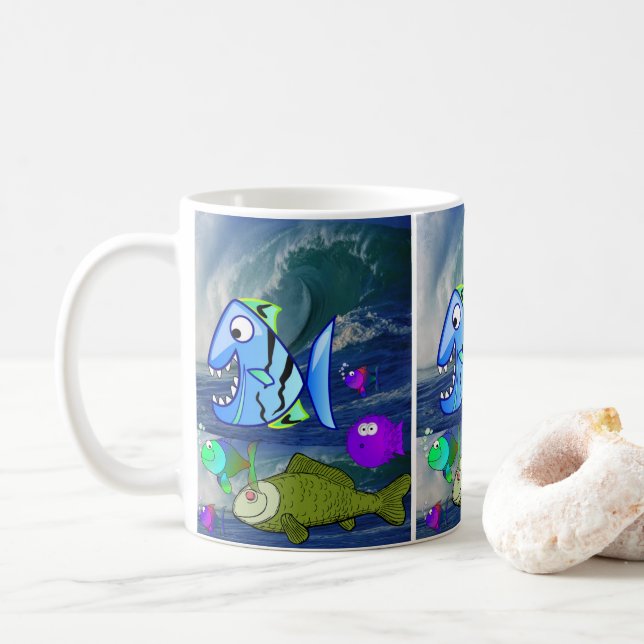 Caneca De Café peixe-caneca (Com Donut)