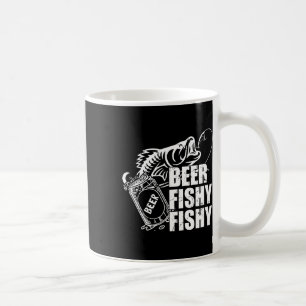 Caneca De Café Peixe Cerveja Peixe Divertido Pesca Divertido Aniv