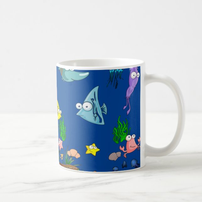 Caneca De Café Peixe de Natação (Direita)