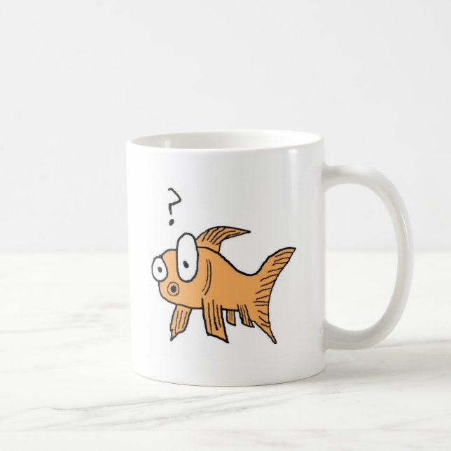 Caneca De Café Peixe dourado confuso (Direita)