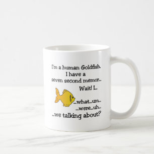 Caneca De Café Peixe dourado humano