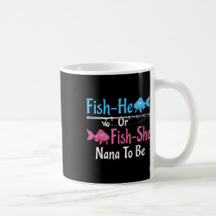 Caneca De Café Peixe-ele Ou Peixe-ela Nana Para Revelar Gênero do