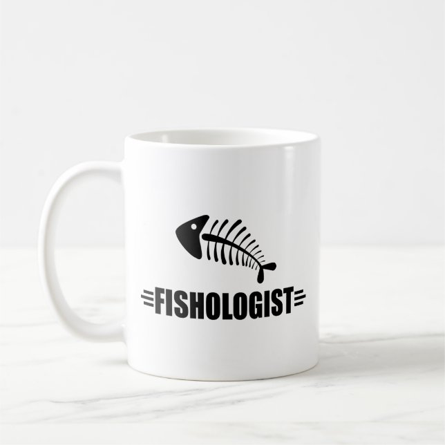 Caneca De Café Peixe Engraçado (Esquerda)