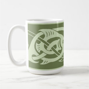 Caneca De Café Peixe-Grátis em Verde